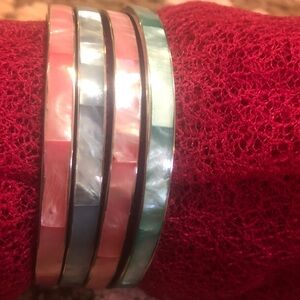 Elegant Multi-Color Bangle Set